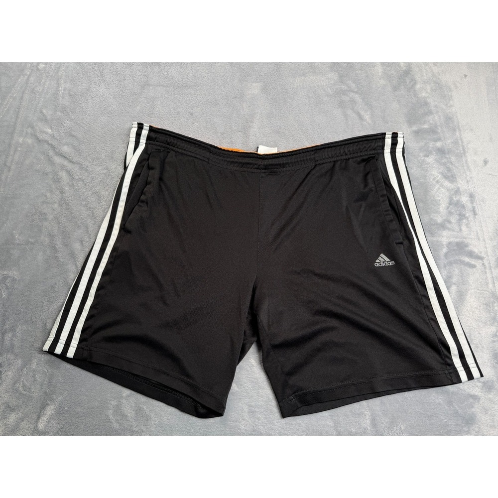 Adidas Train Essentials Shorts Mens XL Black Pique 3 Stripes Climalite Running